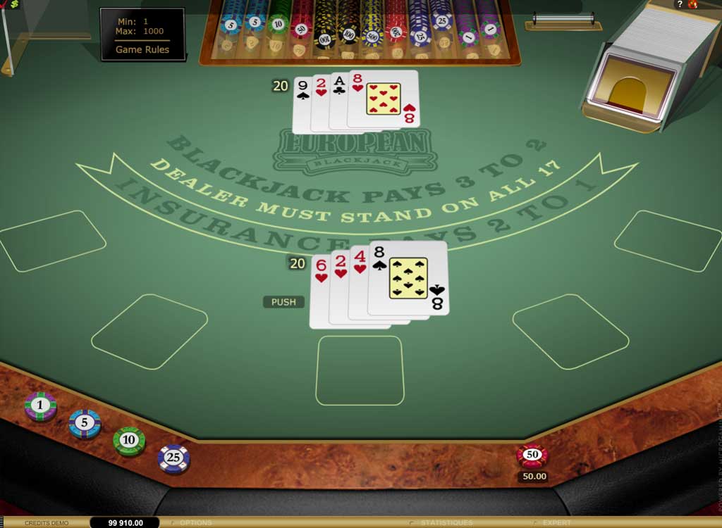 jeu de blackjack en ligne